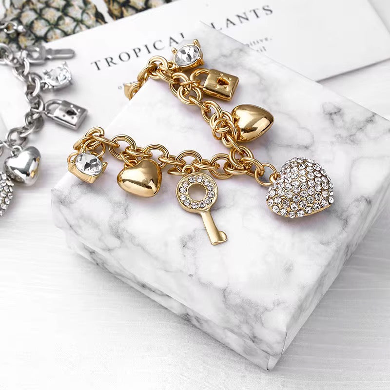 Gold Charm Bracelet