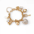 Gold Charm Bracelet