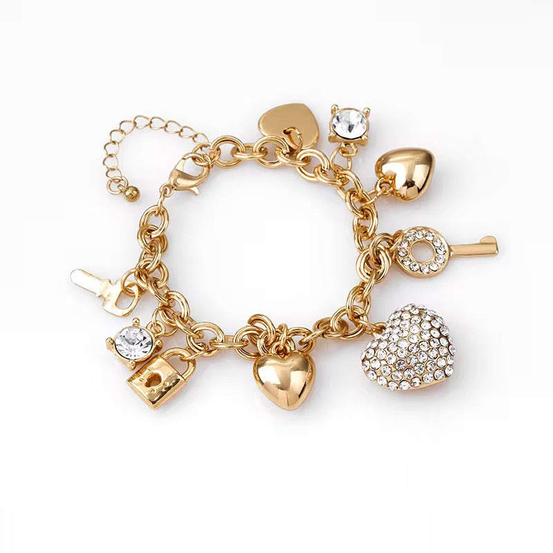 Gold Charm Bracelet
